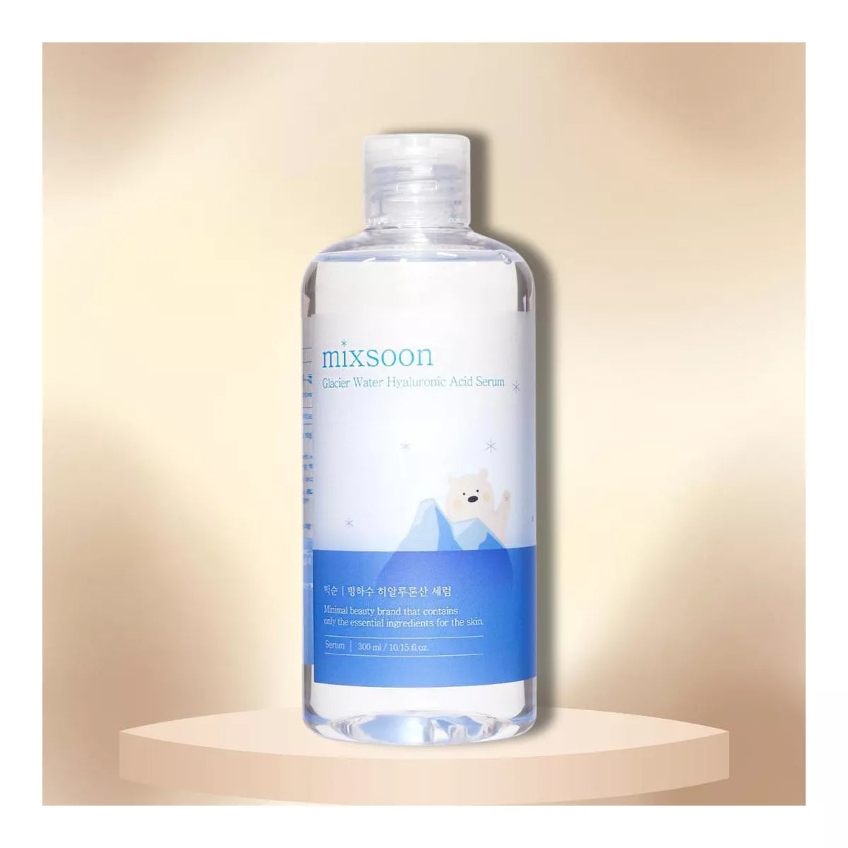 Mixsoon Glacier Water Hyaluronic Acid Serum - Non-Greasy Hydration Booster and Firming Facial Serum for Radiance (10.14 Oz)