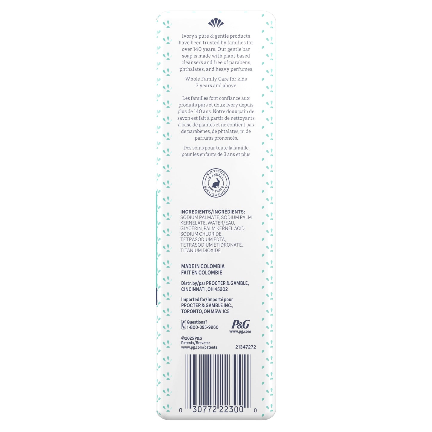 Fragrance-Free Sensitive Bar Soap, 3.17 Oz (12 Pack)