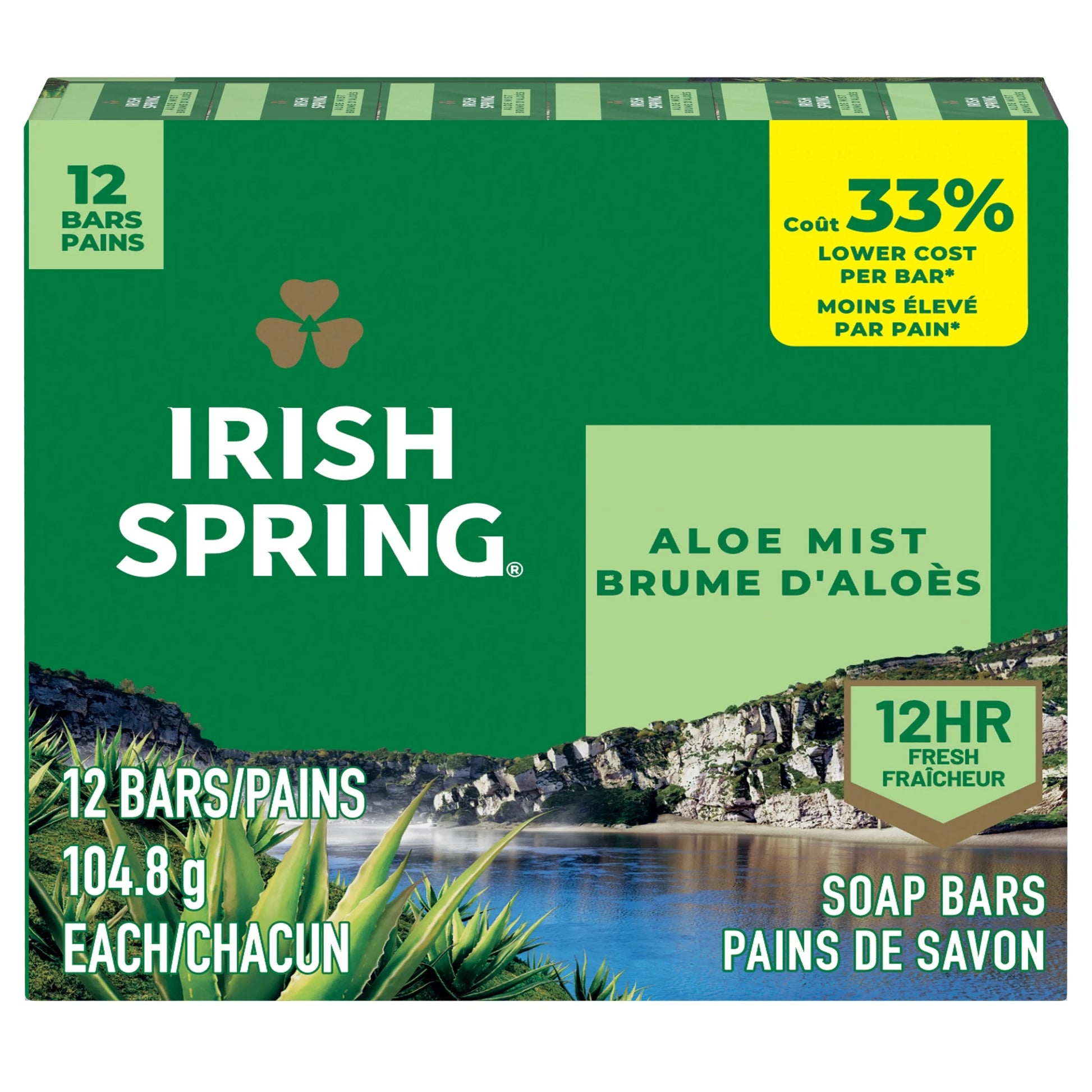 6-Pack Men's Bar Soap, 12-Hour Fresh Deodorant, Original Scent, 3.7 Oz Each