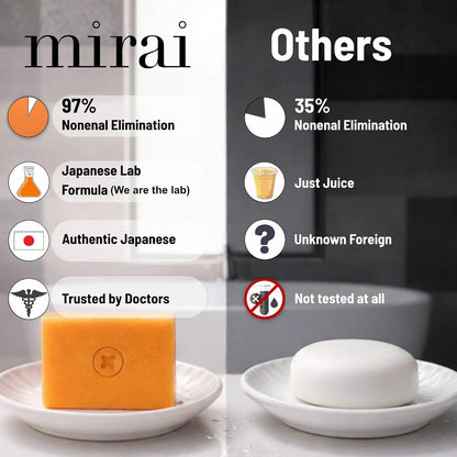 Clinical Persimmon Soap Bar for Body (100G) - Odor Control with Japanese Persimmon and Green Tea Extract - Deodorant Soap for Men and Women