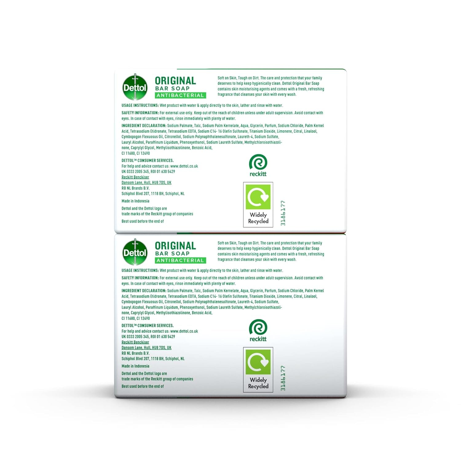 Original Antibacterial Soap Twin Pack 100g - Dermatologically Tested