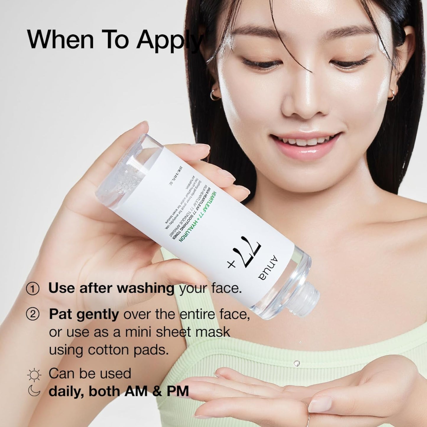 Heartleaf 77 Soothing Toner - Hydrating and Calming Facial Toner for Sensitive Skin with Hyaluronic Acid, 8.45 Fl. Oz, Korean Skincare Solution for Redness Relief and Glass Skin