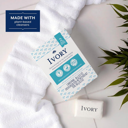 Gentle Bath Bar Soap for All Ages, 99.44% Pure Formula with Plant-Based Cleansers, Free from Heavy Perfumes, Parabens, and Phthalates, Original Scent, 3.17 Oz (Pack of 2)
