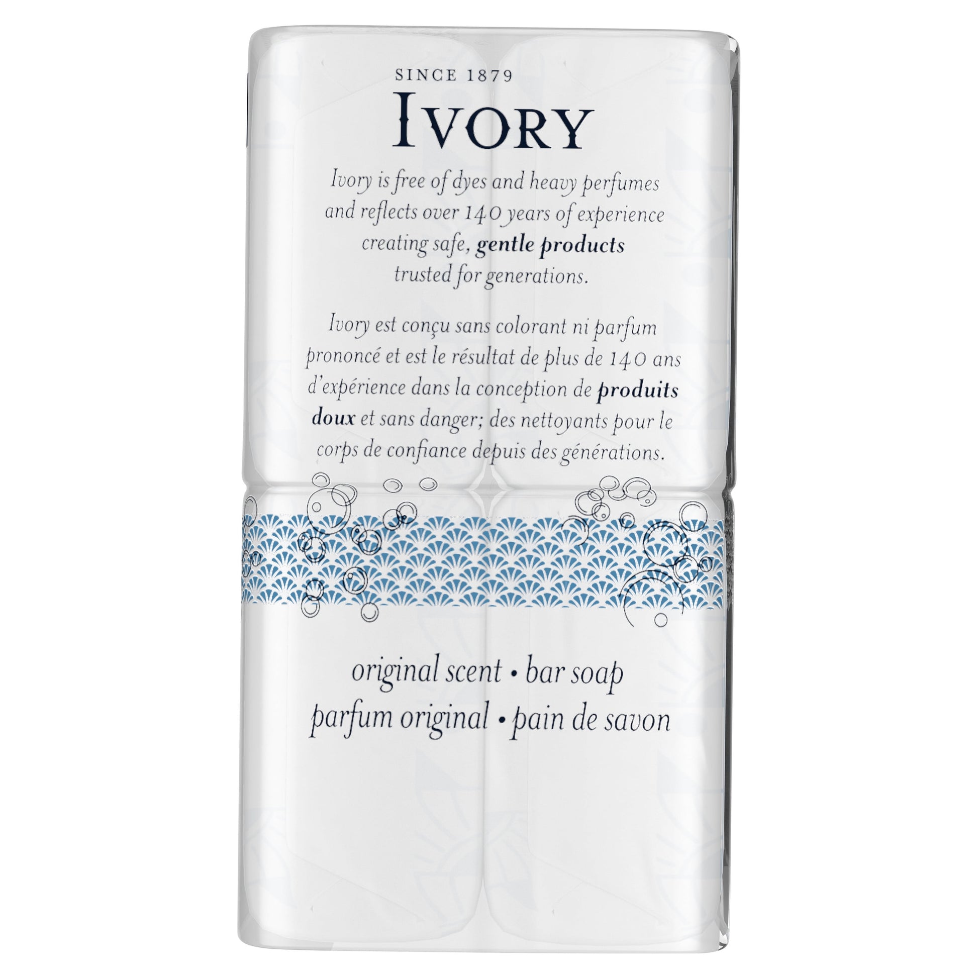 Original Scent Bar Soap for All Skin Types, 4 Count, 4 Ounces Each