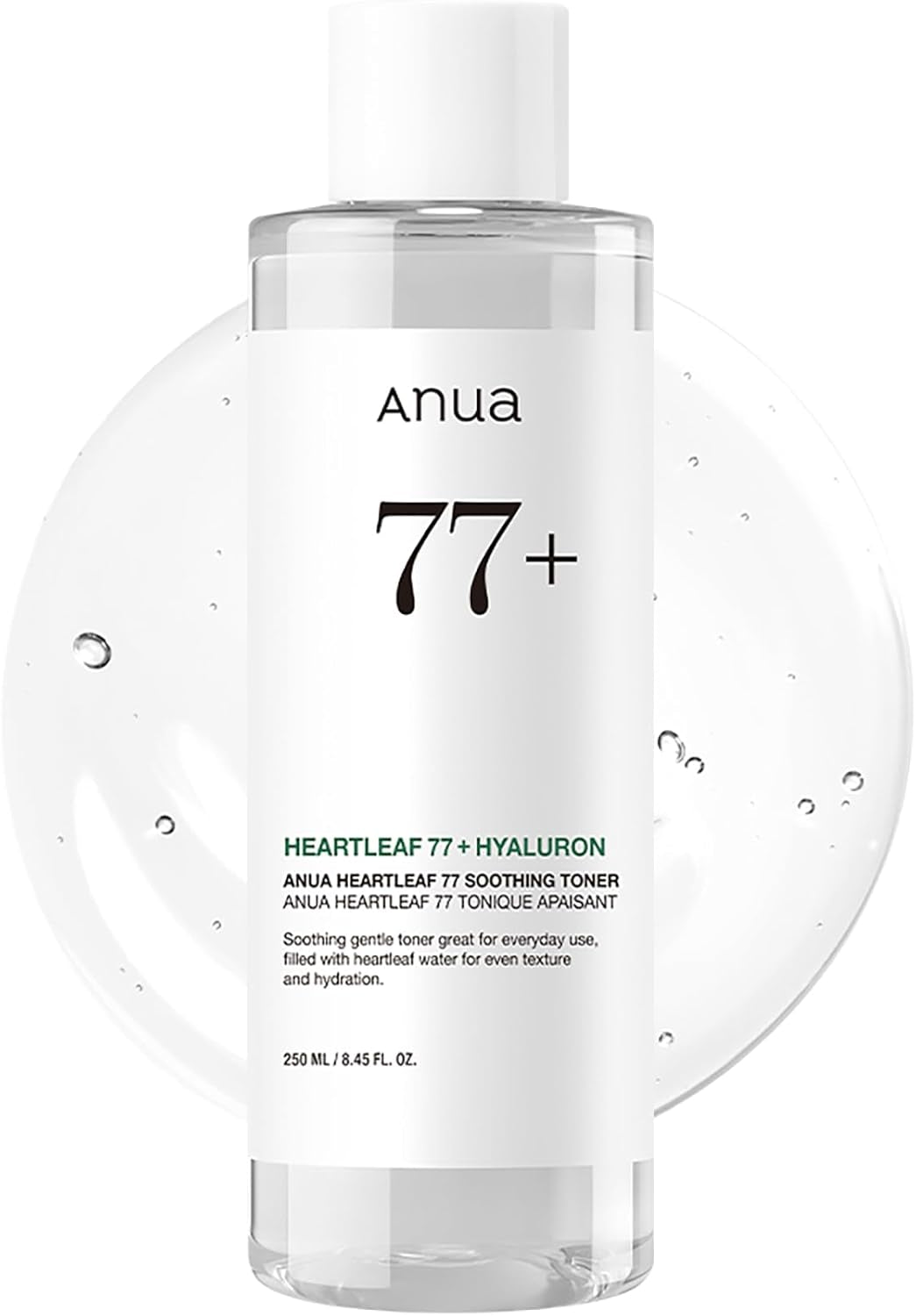 Heartleaf 77 Soothing Toner - Hydrating and Calming Facial Toner for Sensitive Skin with Hyaluronic Acid, 8.45 Fl. Oz, Korean Skincare Solution for Redness Relief and Glass Skin
