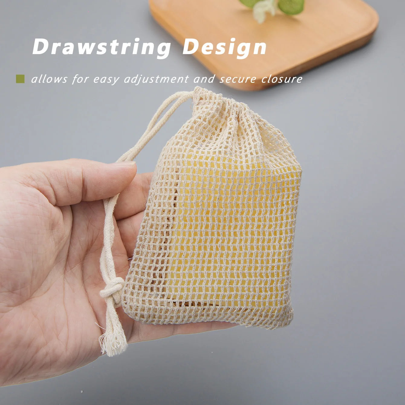 Eco-Friendly Handmade Cotton Soap Saver Bags - Set of 3 Lathering Mesh Pouches for Body Cleansing and Skincare