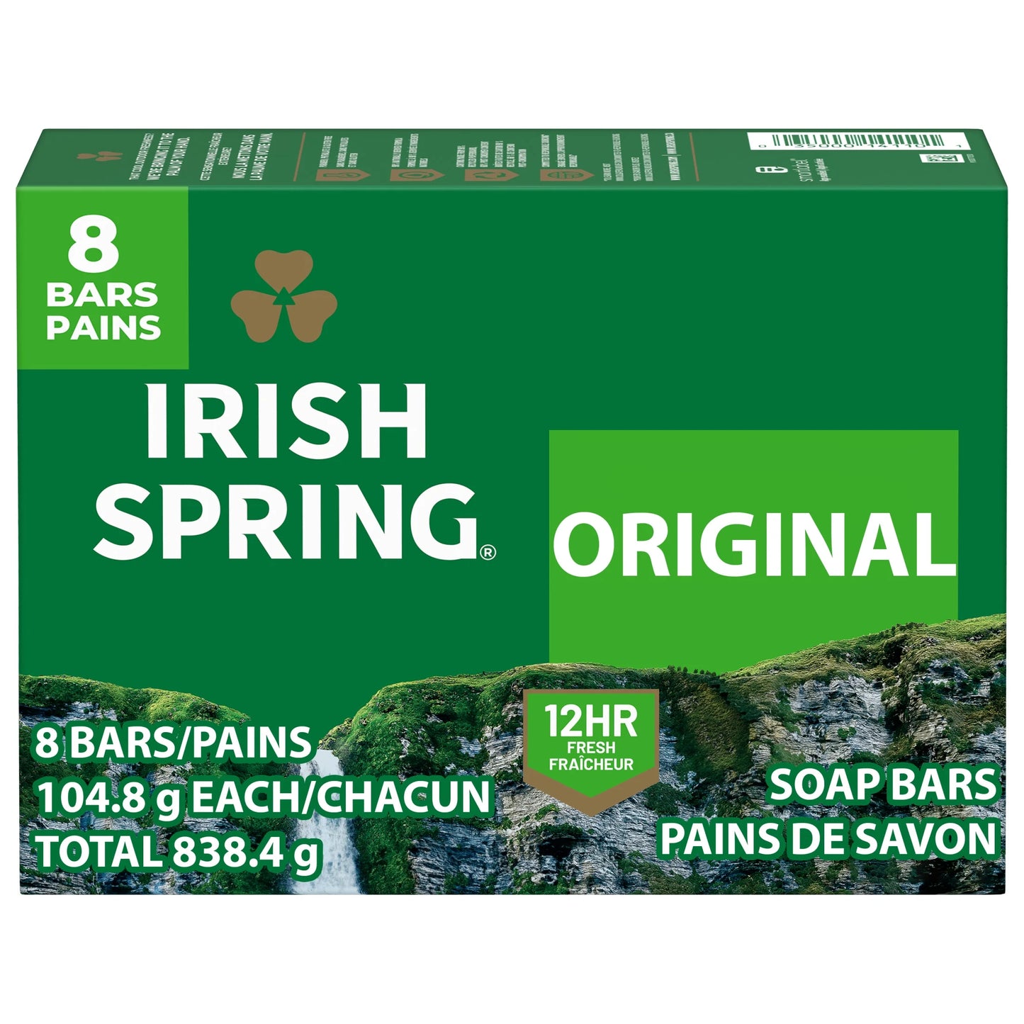 Men's Original Deodorant Bar Soap with Flaxseed Oil, 3.7 oz (Pack of 8)