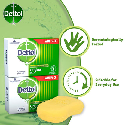 Original Antibacterial Soap Twin Pack 100g - Dermatologically Tested
