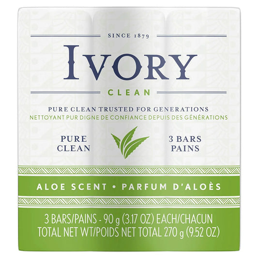 Simply Aloe Bath Bar, Set of 3
