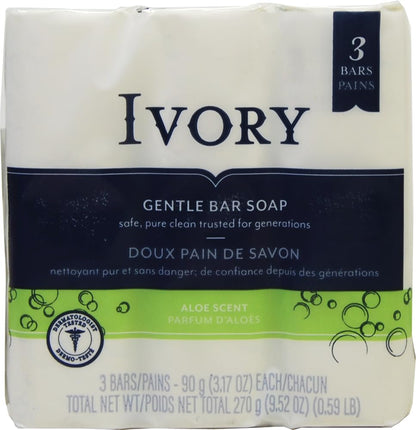 Simply Aloe Bath Bar - Pack of 3