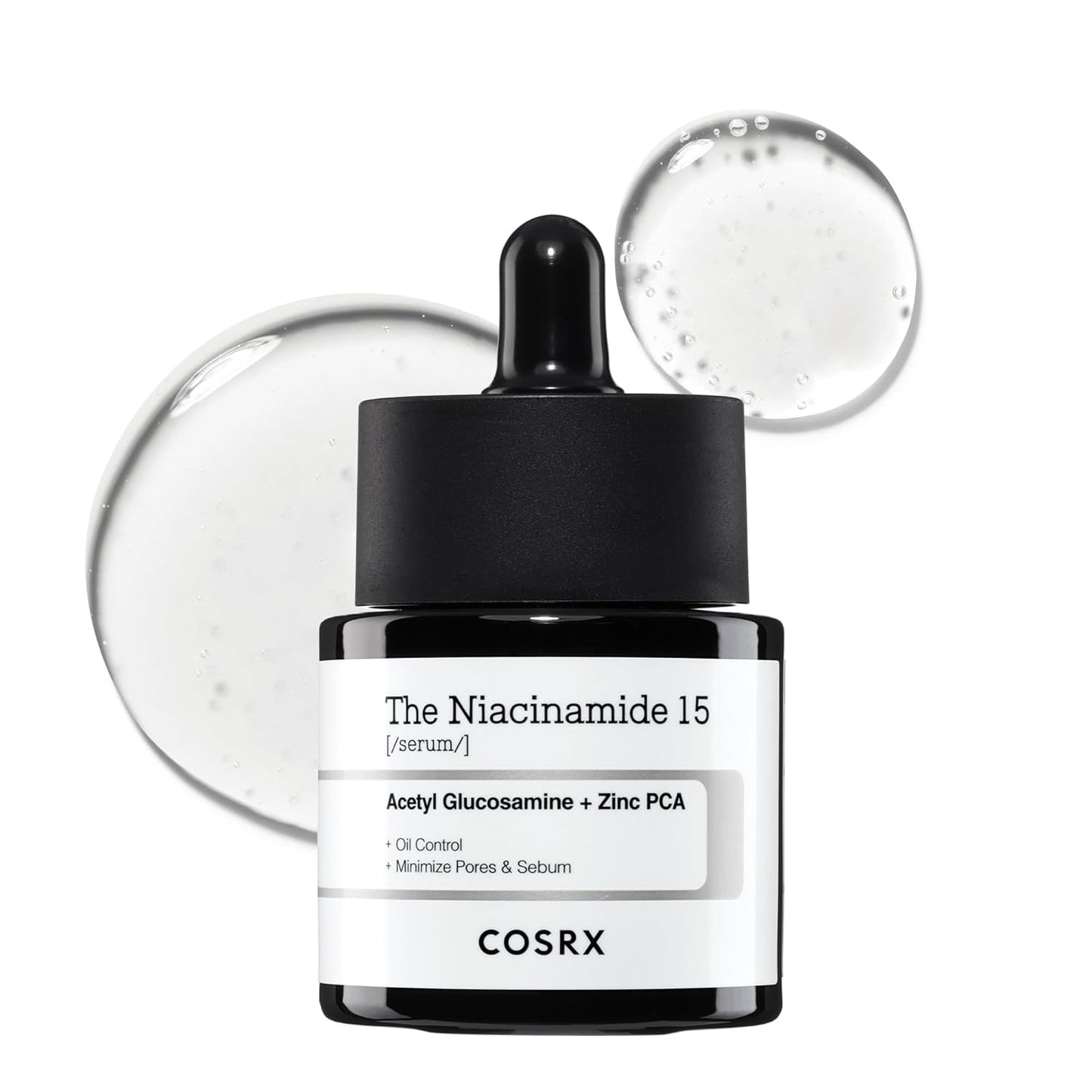 15% Niacinamide Facial Serum, 0.67 Fl Oz, Pore Minimizing and Skin Tone Evening Treatment, Korean Skincare