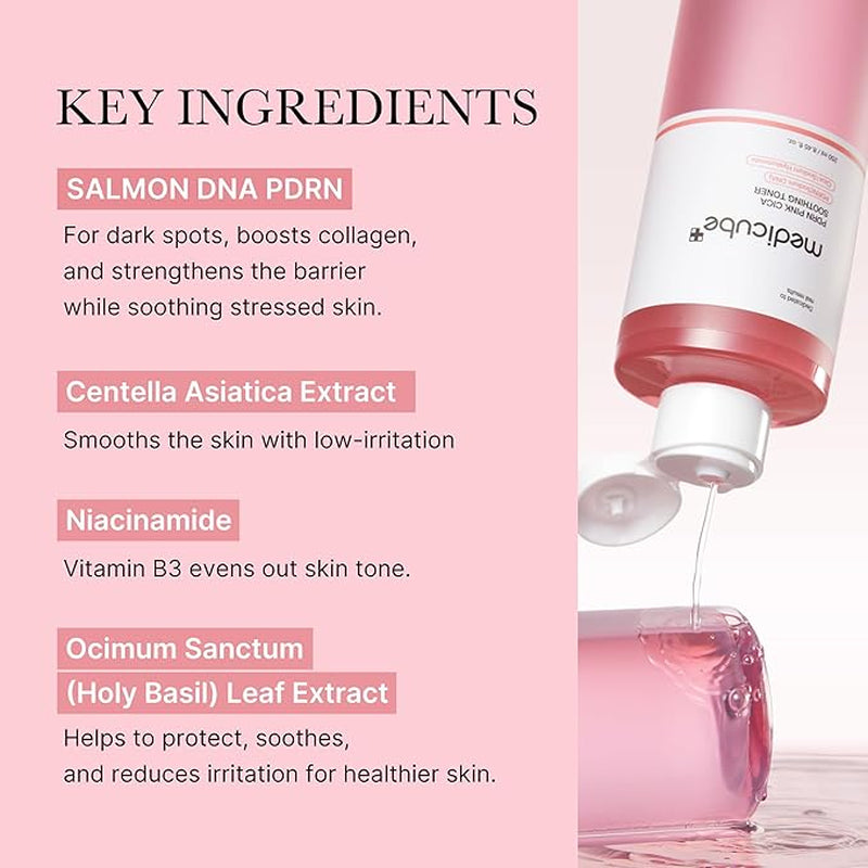 Medicube PDRN Pink Glutathione Cica Soothing Toner 250ml