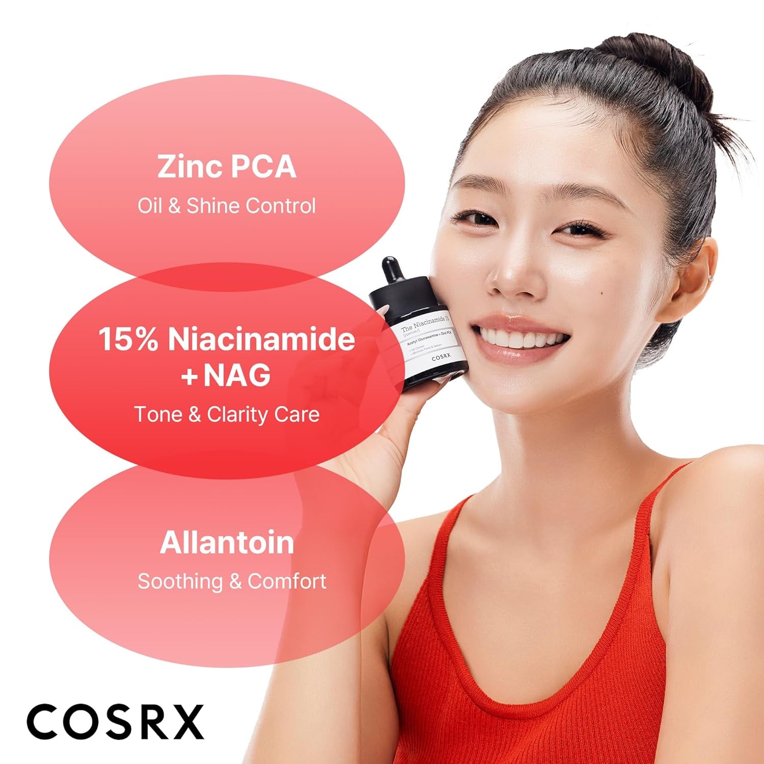 15% Niacinamide Facial Serum, 0.67 Fl Oz, Pore Minimizing and Skin Tone Evening Treatment, Korean Skincare